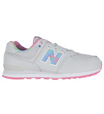 New Balance Sko - 574 - Grey Matter/Signal Pink