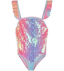 Billieblush Badedragt - Pink m. Palietter