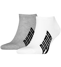 Puma Ankelstrømper - 2-pak - Sneaker - Lifestyle - Hvid/Grå/Sort