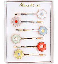 Meri Meri Hårnåle - 6-pak - Emalje - Daisy - 5,5 cm - Blomster