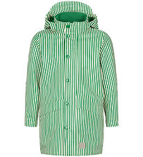 MarMar Regnjakke - PU - October - Green Stripes