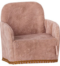 Maileg Miniature Foldbar Stol - Mus - Pudder