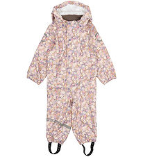 Mikk-Line Regndragt - PU - Recycled - Rose Dawn m. Blomster