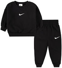Nike Sweatsæt - Sweatshirt/Sweatpants - Sort
