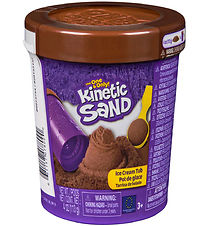 Kinetic Sand Sandsæt - 113 gram - Ice Cream Tub - Brun