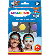 Snazaroo Ansigtsmaling - 12 Dele - Paw Patrol - Liberty & Evere
