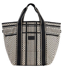 Lala Berlin Shopper - East West - Heritage Stripe Black