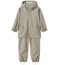 Lil' Atelier Regntøj m. Seler - NmmLaDry10 - Mourning Dove m. Pr