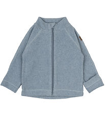 Mikk-Line Fleecejakke - Faded Denim Melange