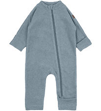 Mikk-Line Fleecedragt - Faded Denim Melange