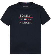 Tommy Hilfiger T-shirt - Flag - Dark Night Navy