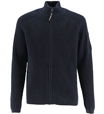 C.P. Company Cardigan - Strik - Total Eclipse Blue