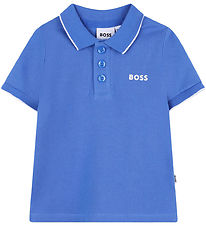 BOSS Polo - Piqué - Blå