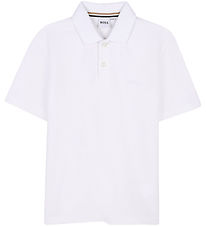 BOSS Polo - Piqué - Hvid