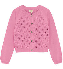Creamie Cardigan - Strik - Bomuld - Rosebloom