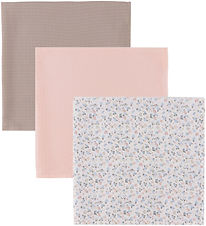 Müsli Stofbleer - 3-pak - 75x75 - Balsam cream/ Peony/ Jasmin bl