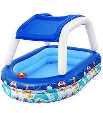Bestway Badebassin m. Skygge - 213 x 155 cm - Sea Captain