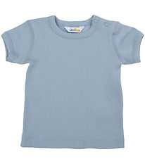 Joha T-shirt - Rib - Støvet Blå