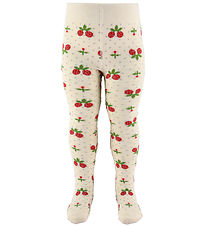 Flöss Strømpebukser - Soft White Berry