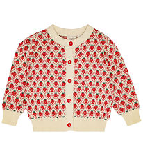 Flöss Cardigan - Strik - Zuri - Soft White Berry