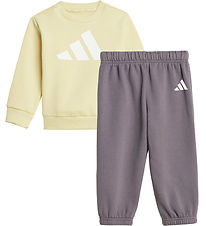 adidas Performance Sweatsæt - I BL FL JOG 240 - Powyel/White