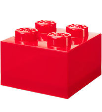 LEGO® Storage Opbevaringsboks - 4 Knopper - Translucent Red