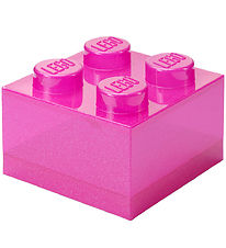 LEGO® Storage Opbevaringsboks - 4 Knopper - Glitter Medium Viole