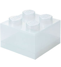 LEGO® Storage Opbevaringsboks - 4 Knopper - Glitter Translucent