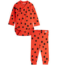 Mini Rodini Sæt - Dots - Rød