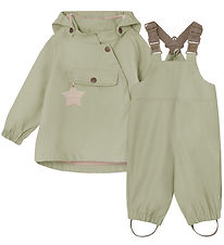 Mini a Ture Regntøj m. Seler - PU - MatWainis - Tea Green