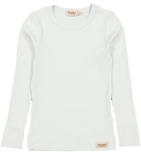 MarMar Bluse - Rib - Modal - Plain - Mint Chalk