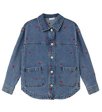 Name It Denimjakke - NkfMandy - Medium Blue Denim/Heart