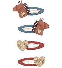 Mimi & Lula Hårspænder - 4-pak - 5 cm - Lucky Horse