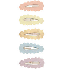 Mimi & Lula Hårspænder - 5-pak - 4 cm - Scalloped Sparkle D