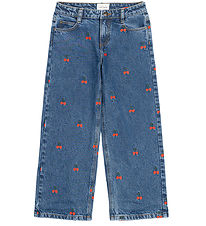 The New Jeans - TnNatalia - Wide - Medium Blue Denim EMB