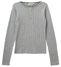 Sofie Schnoor Bluse - PetriciaSY Poientelle - Gråmeleret m. Hulm