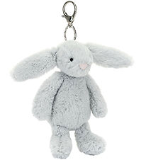 Jellycat Nøglering - 18x5 cm - Bashful Silver Bunny Bag