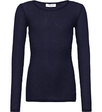Rosemunde Bluse - Rib - Baku - Navy