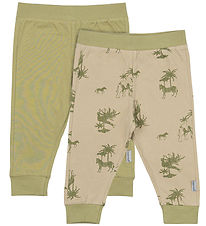 Mikk-Line Leggings - 2 pak - Gray Green