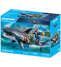 Playmobil Pirates - Kæmpehaj med Pirat - 71793 - 21 Dele