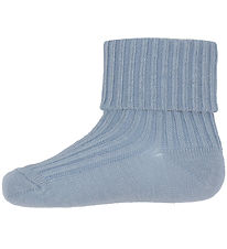 MP Strømper - Rib - Dusty Blue