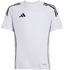 adidas Performance T- shirt - Tiro25C - Hvid m. Sort/Grå