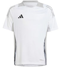 adidas Performance T-shirt - Tiro24 - Hvid m. Grå