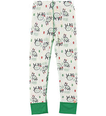 Katvig Leggings - Uld - Off White m. Køer