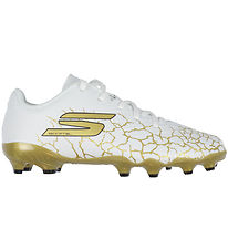 Skechers Fodboldstøvler - Skx_1.5 JR Youth FG - Hvid/Guld