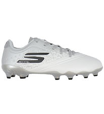 Skechers Fodboldstøvler - Razor 1.5 JR Youth FG - Hvid/Sølv