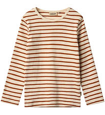 Wheat Bluse - Stig - Warm Caramel Stripe