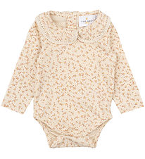 The New Siblings Body l/æ - TnsbNora - White Swan/Beige m. Bloms