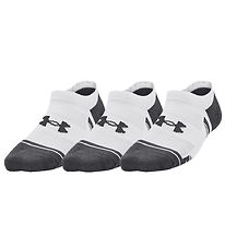 Under Armour Ankelstrømper - 3 Pak - Hvid m. Grå