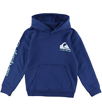 Quiksilver Hættetrøje - Omni Logo - Blå m. Print